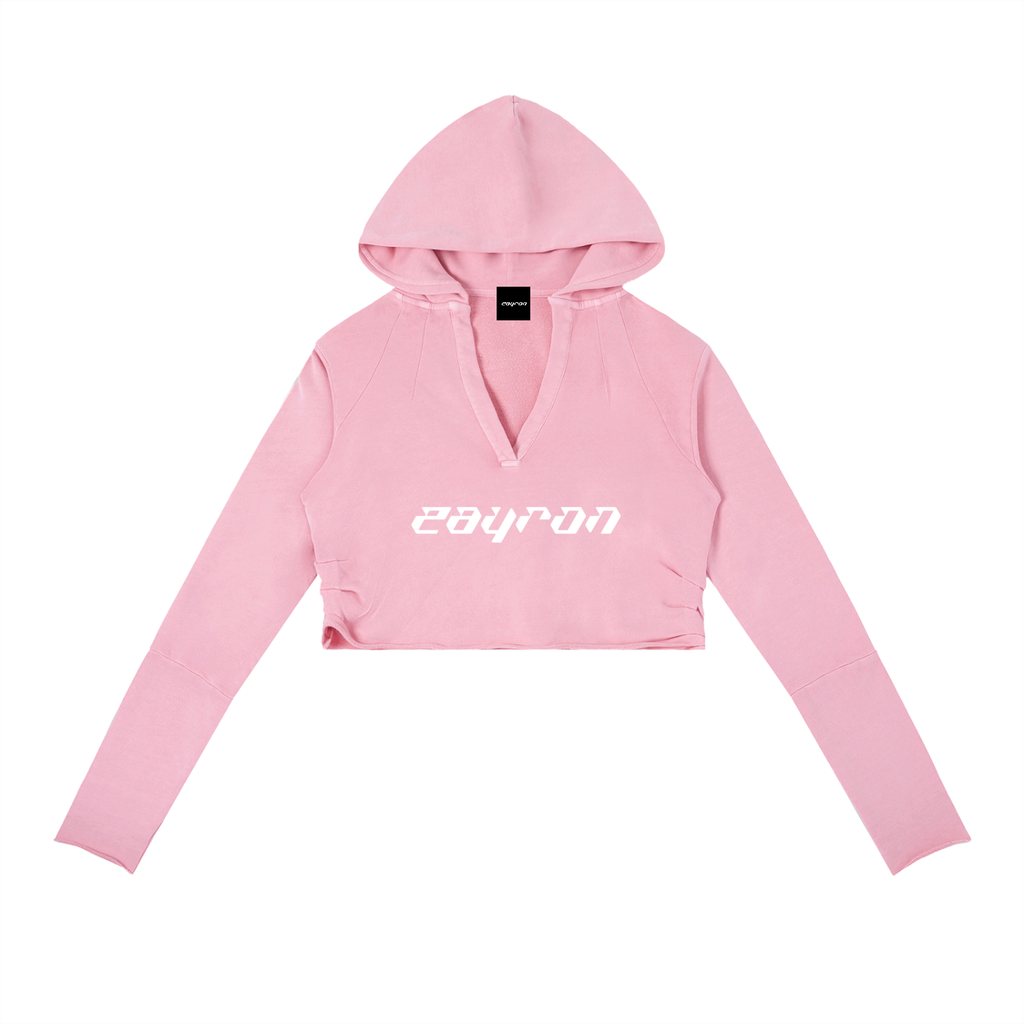 Vintage Washed Raw Edge Hoodie