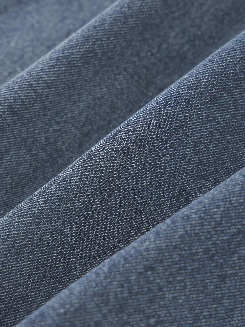 Unisex Vintage Wash Boxy Quarter-Zip Denim