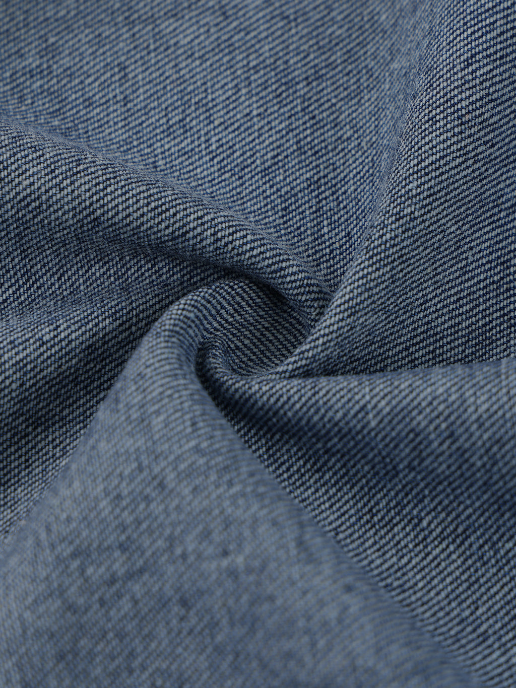 Unisex Vintage Wash Boxy Quarter-Zip Denim