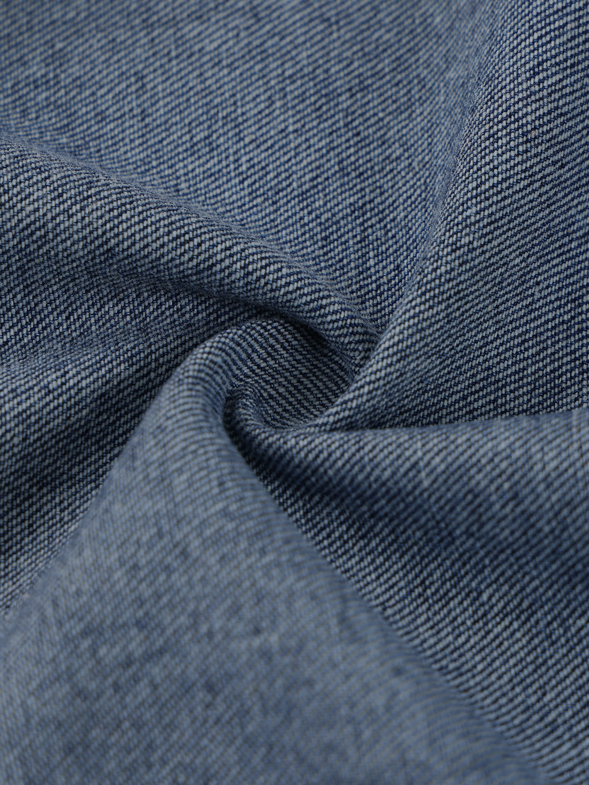 Unisex Vintage Wash Boxy Quarter-Zip Denim